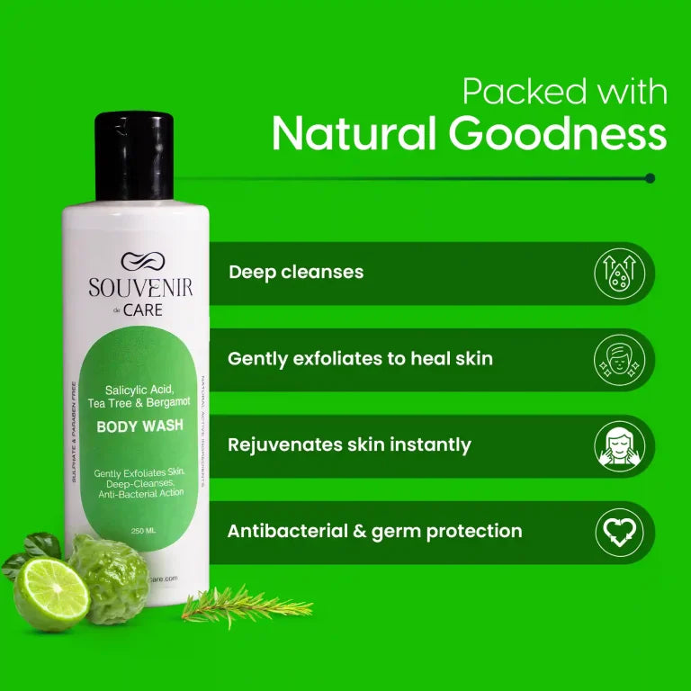 Body Wash – Salicylic Acid, Tea Tree & Bergamot