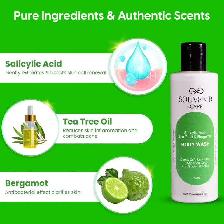 Body Wash – Salicylic Acid, Tea Tree & Bergamot