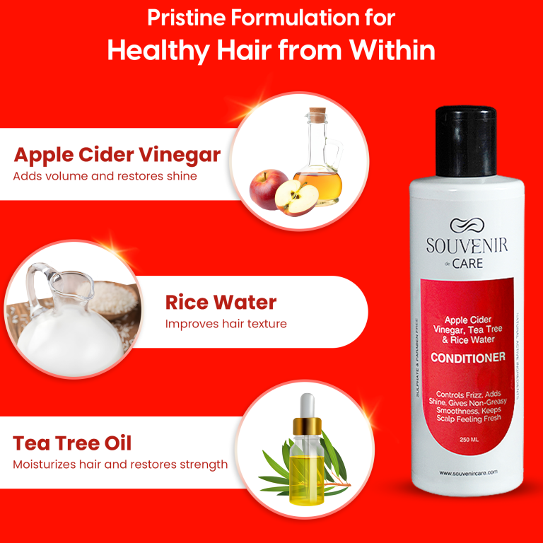Conditioner – Apple Cider Vinegar, Tea Tree & Rice Water