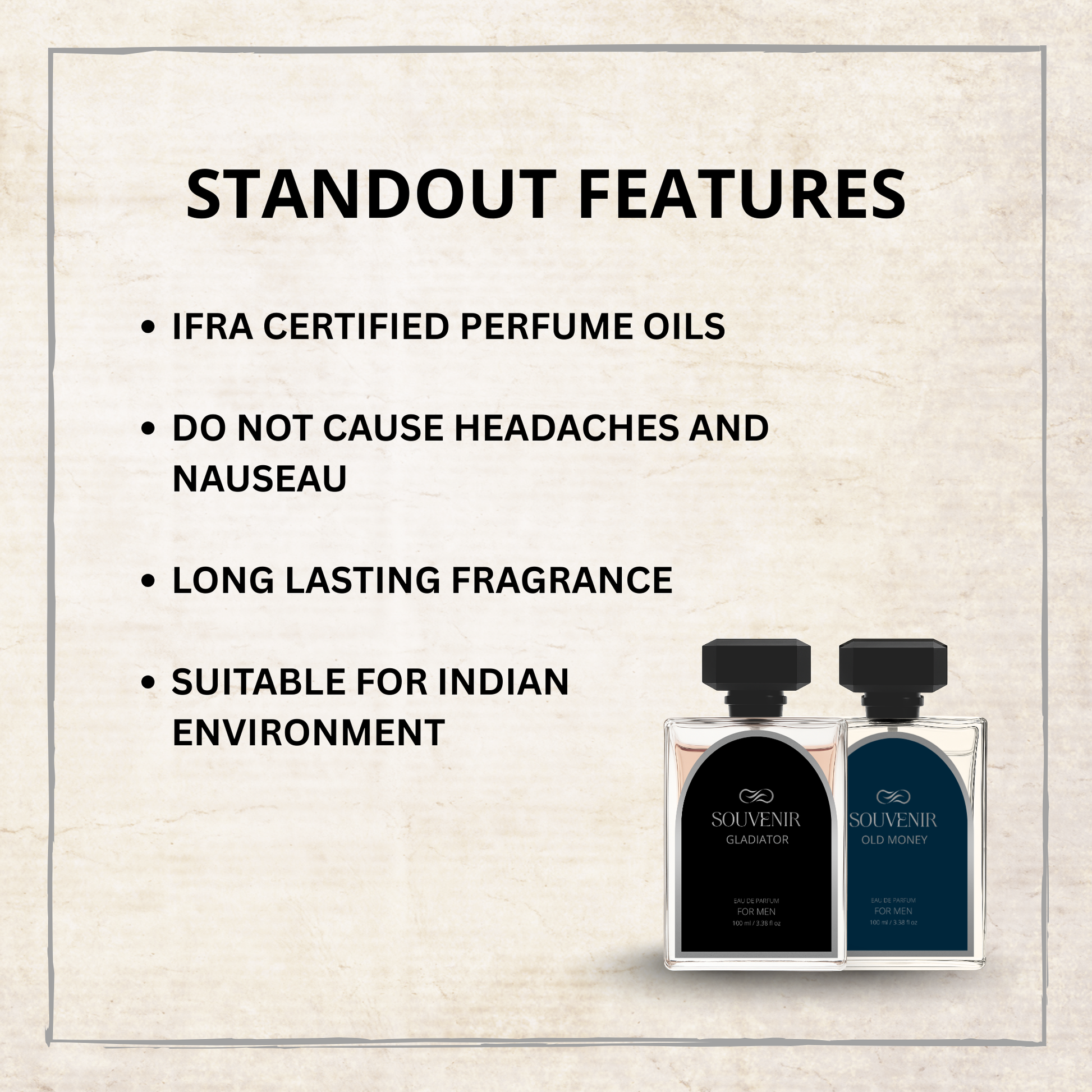OUD-WOODY-SPORTY PERFUMES FOR MEN - SET OF 2 x 100 ML EACH